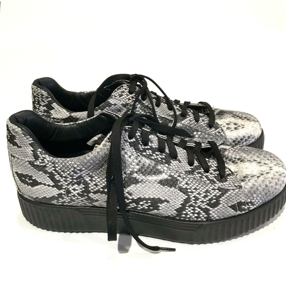 J By Janiko Sneakers Flatform 39 US 9 Womens Snakeskin Python Leather New